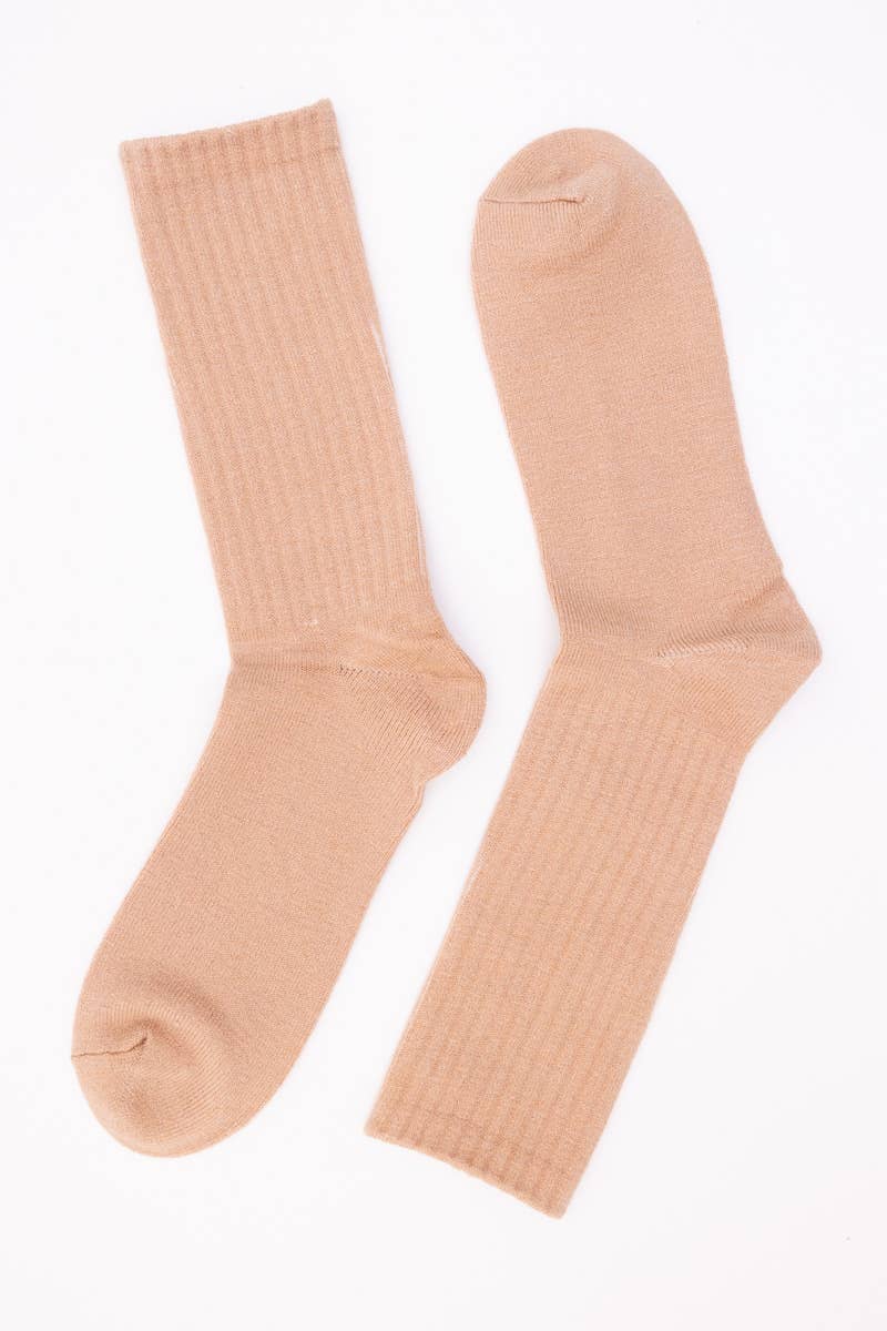 Earth Tones Comfort Crew Socks - Everyday Wear 🌱